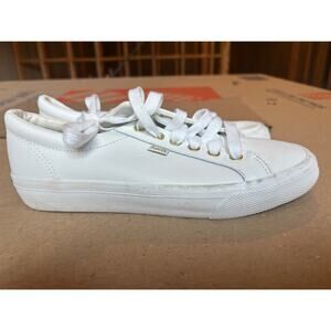 Keds Jump Kick White Leather Lace Up shoes womens 7